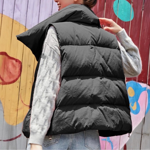 S-Deer Women’s High Neck Down Zipper Button Winter Puffer Vest XXL NWT - Picture 2 of 6